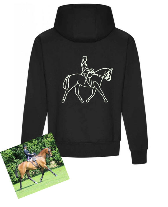 Pet Photo Outline Hoodie - Adults