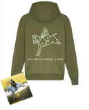 Pet Photo Outline Hoodie - Adults + Name